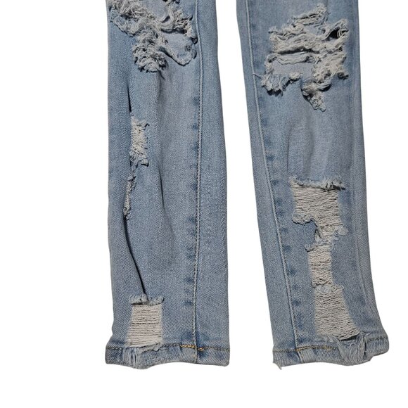 Wax Butt I Love You Jeans Womens Size 3 Skinny Low Rise Light Wash Denim Pants - Picture 4 of 7